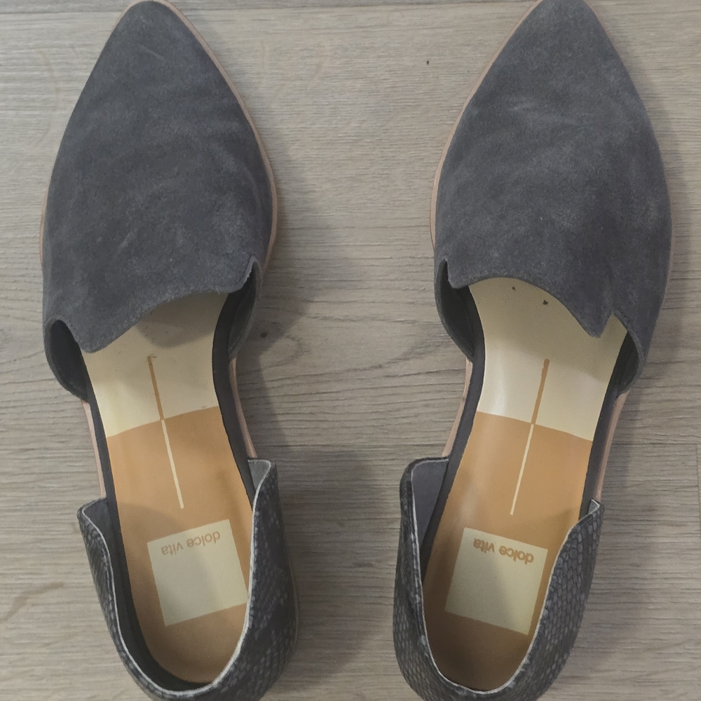 Dolce Vita Charcoal Suede Loafers